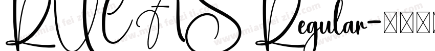 RUCAS Regular字体转换